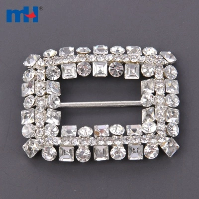 Double Row Crystal Rhinestone Buckle