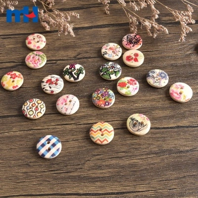 Printed Wooden Button